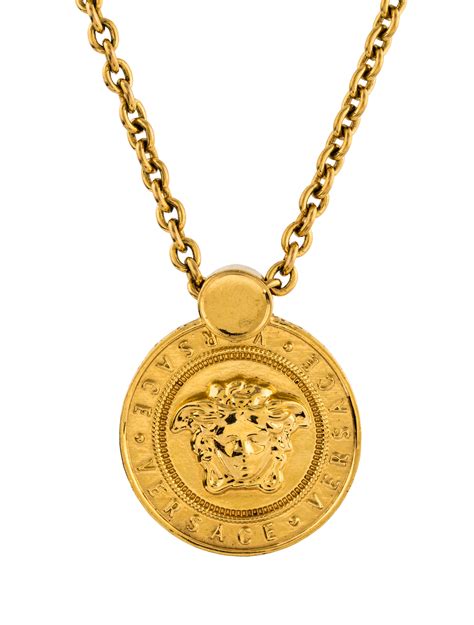 versace medusa pendant|versace small medusa head necklace.